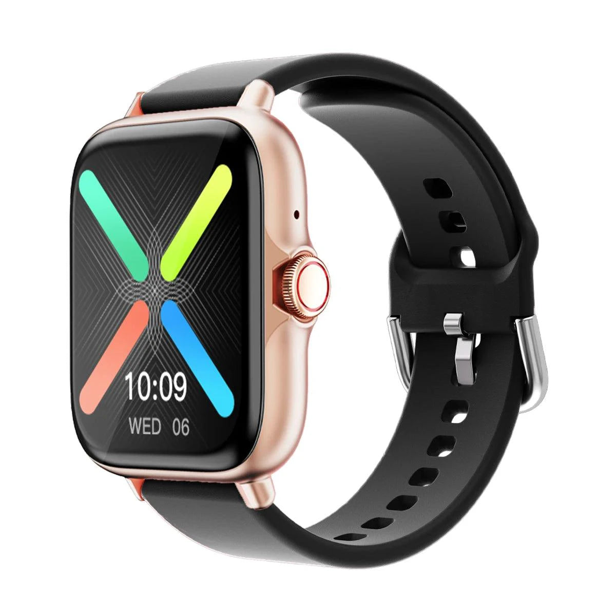 DESERTCAT SmartTech 1.83-inch waterproof smart watch with call alerts, sleep monitoring, and sports pedometer for iPhone and Android.