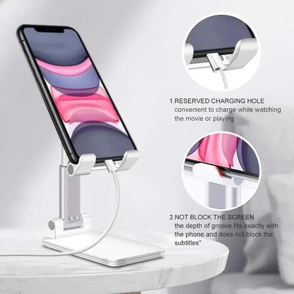 Desk Mobile Phone Holder Stand For IPhone IPad Xiaomi Adjustable Desktop Tablet Holder Universal Table Cell Phone Stand - MANDOTOS
