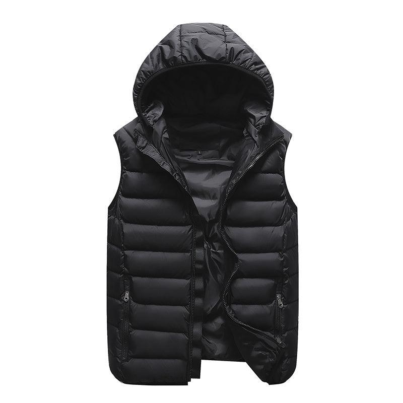 Down Cotton Vest Vest Jacket Plus Velvet Warm Sleeveless Waistcoat - MANDOTOS