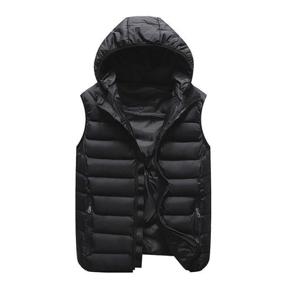 Down Cotton Vest Vest Jacket Plus Velvet Warm Sleeveless Waistcoat - MANDOTOS
