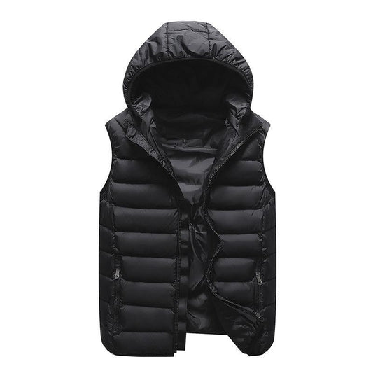 Down Cotton Vest Vest Jacket Plus Velvet Warm Sleeveless Waistcoat - MANDOTOS