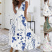 2023 Floral Elegance V-Neck Dress