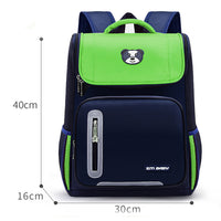 Ancient Energy primary school students backpack for kids aged 6-12, featuring colorful design and adjustable straps.