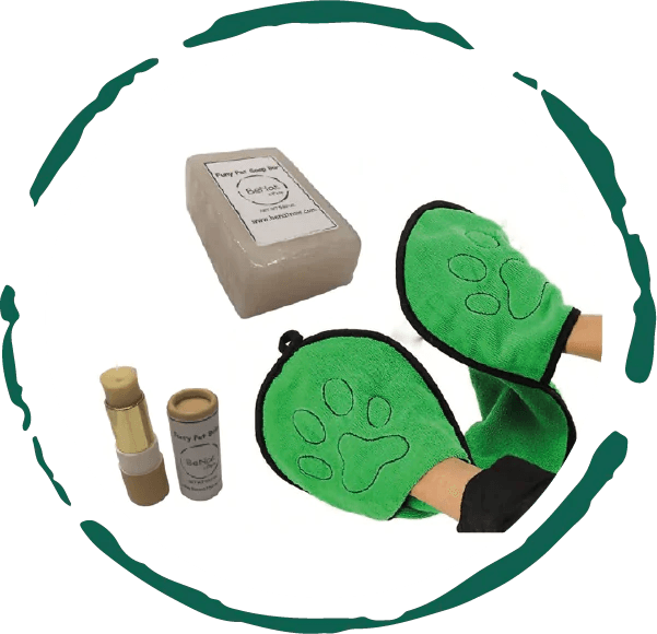 EcoPure Pets: 3-Piece Natural Grooming Kit - MANDOTOS