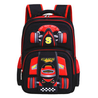 Three-dimensional Ancient Energy boys' school trolley bag with colorful car design for primary school children.