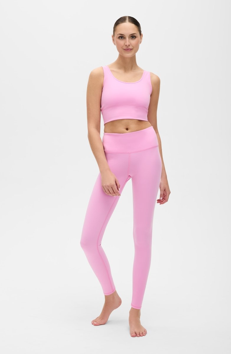 Elastique Athletics Rise Leggings in Vie en Rose color, high-waisted bottoms with a snug fit and stretchy fabric for active wear.