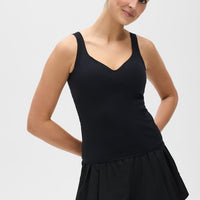 Elastique Athletics Iconic MicroPerle Tank top, lightweight sleeveless athletic top with a fitted style and breathable fabric.
