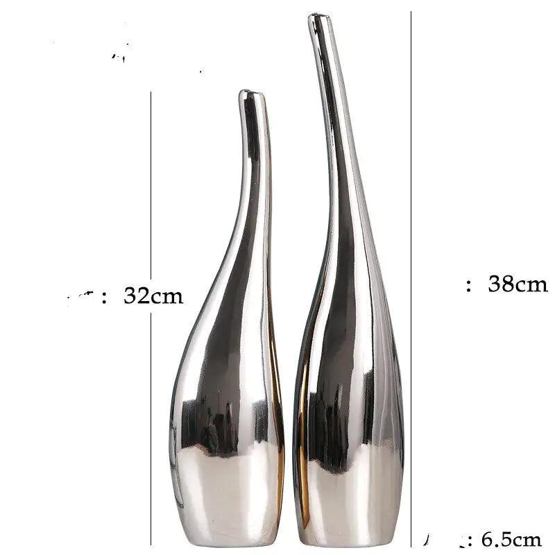 Elegant Ceramic Vase Ensemble - MANDOTOS