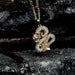 Elegant Gold Zircon Dragon Pendant - MANDOTOS