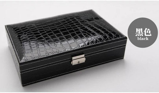 Elegant Leather Vanity Case - MANDOTOS