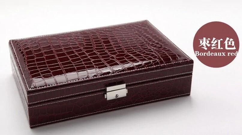 Elegant Leather Vanity Case - MANDOTOS