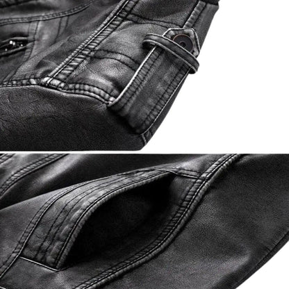 Elegant Premium Leather Jacket - MANDOTOS