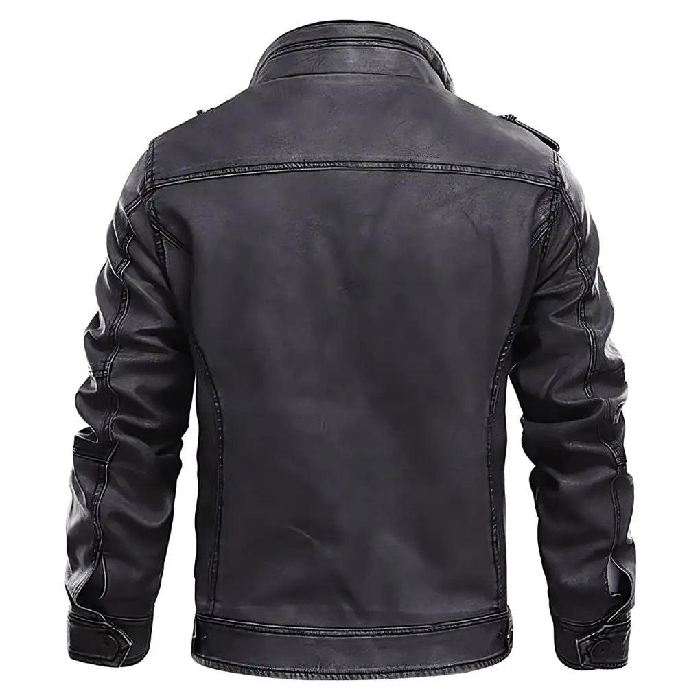 Elegant Premium Leather Jacket - MANDOTOS