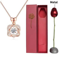 Elegant Rose Gold Heart Necklace - MANDOTOS