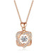 Elegant Rose Gold Heart Necklace - MANDOTOS