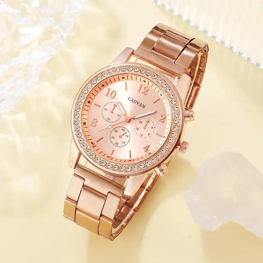 Elegant Rose Gold Watch Ensemble - MANDOTOS