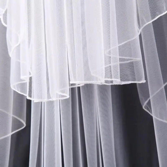 Ethereal Double Tiered Veil - MANDOTOS