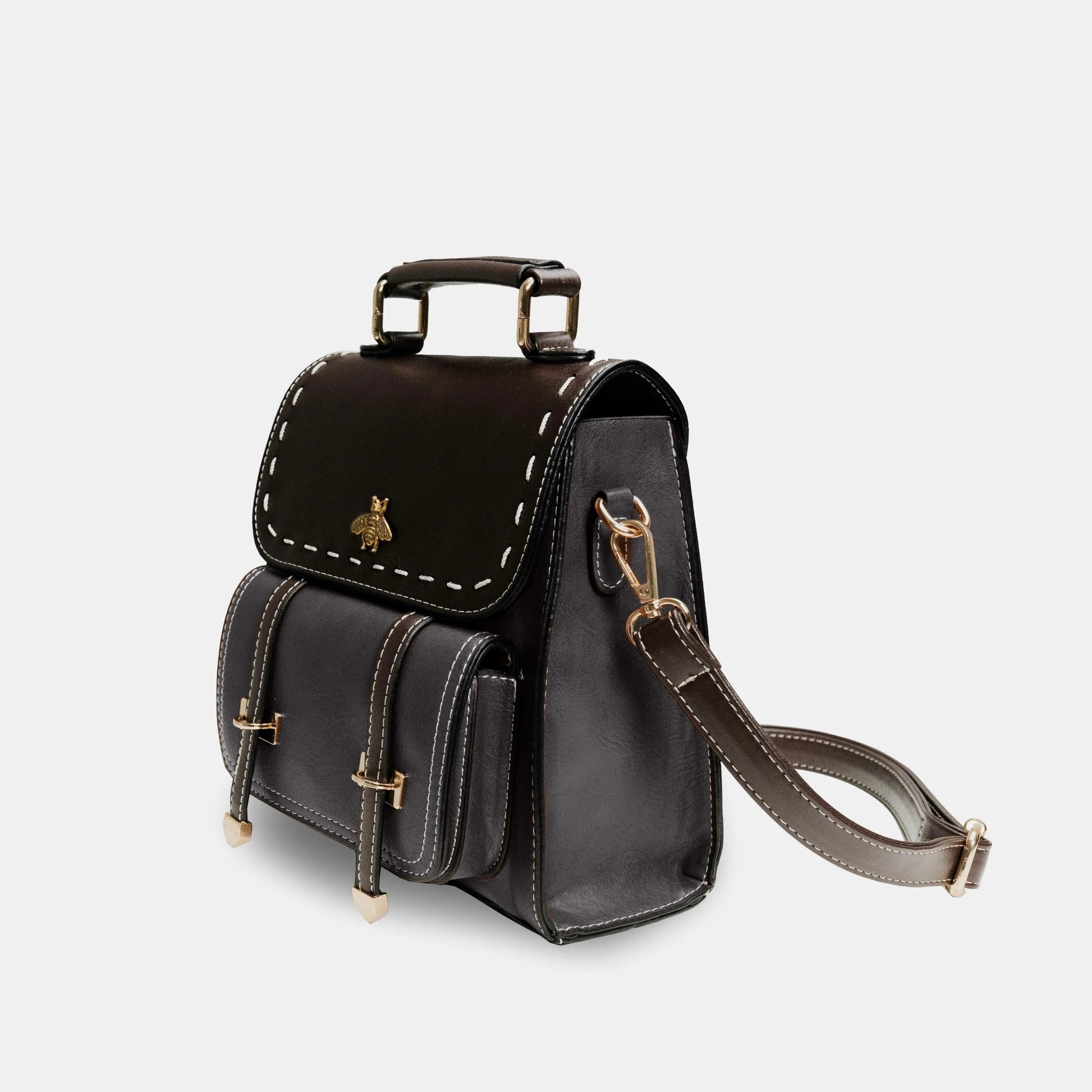 Executive Bee Business Leather Backpack - MANDOTOS