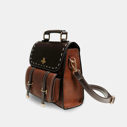 Executive Bee Business Leather Backpack - MANDOTOS