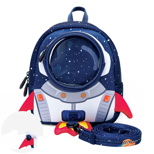 Ancient Energy cartoon shoulder messenger backpack for kindergarten, featuring colorful character design and adjustable strap.