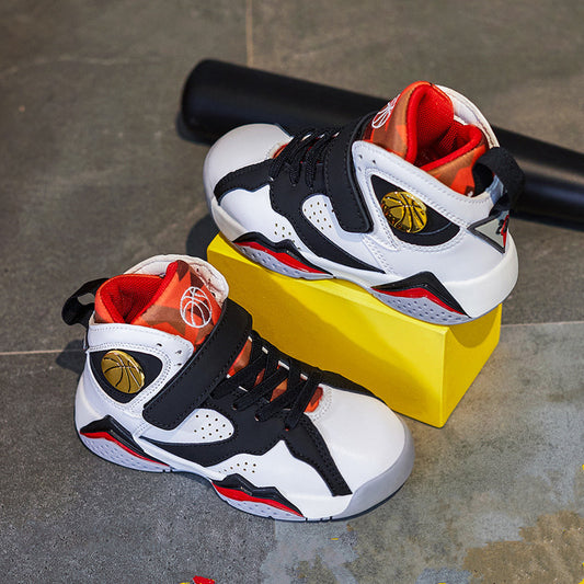 Ancient Energy boys' elementary school running shoes in vibrant colors, designed for active young students.