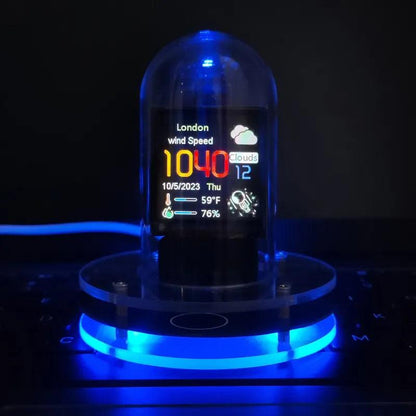 MeteorGlow RGB Desk Clock - MANDOTOS