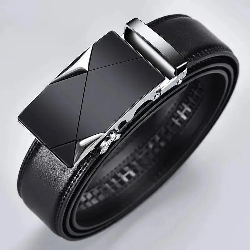 Fashion Business Men'S Belt Genuine Luxury Brand Belt Metal Buckle Belt High-Quality PU Leather Soft Belt With Cargo Pants Jeans - MANDOTOS
