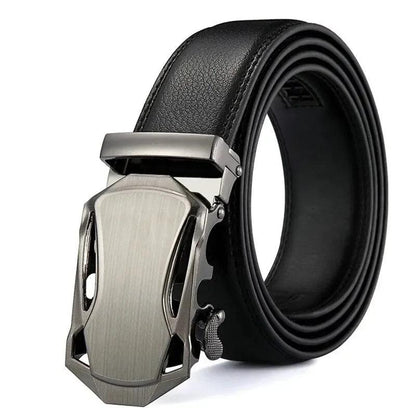 Fashion Business Men'S Belt Genuine Luxury Brand Belt Metal Buckle Belt High-Quality PU Leather Soft Belt With Cargo Pants Jeans - MANDOTOS