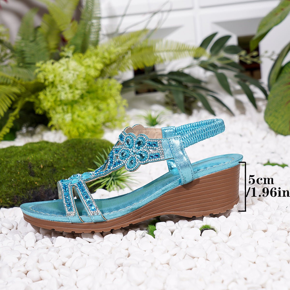 FitiqueFit bohemian thick-sole wedge sandals in three colors, EU 36-42, featuring stylish design and comfortable footwear.