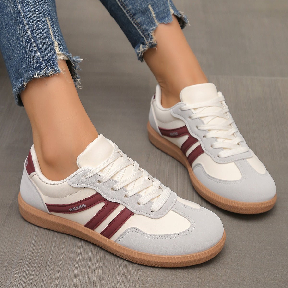 FitiqueFit lace-up low-top women's sneakers in various colors, training shoes with comfortable design for EU sizes 36-42.