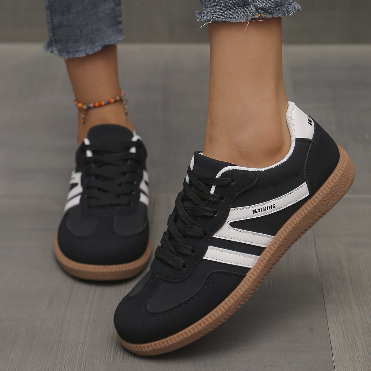 FitiqueFit women's lace-up low-top sneakers in various colors, EU sizes 36-42, designed for comfortable training and casual wear.