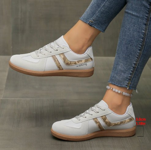 FitiqueFit women's lace-up low-top sneakers in various colors, EU sizes 36-42, designed for comfortable training and casual wear.