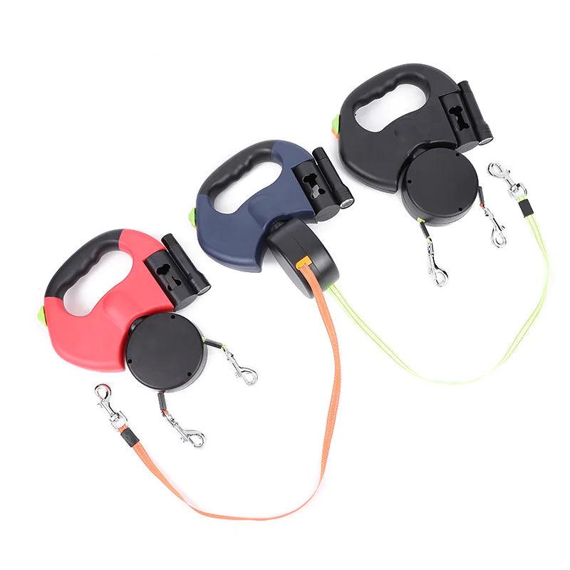 Flexi Dual-Dog Retractable Leash - MANDOTOS