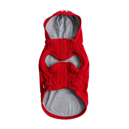 Flexi-Fit Urban Dog Hoodie - Red - MANDOTOS