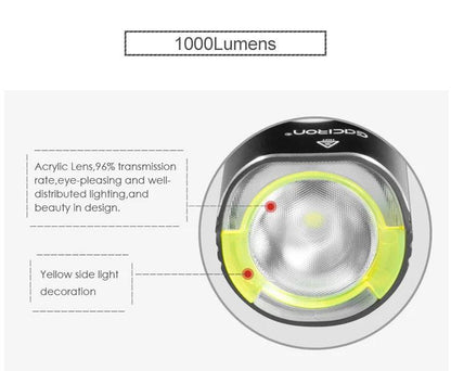 GACIRON 400-1800 Lumens Bicycle Front Light USB Rechargeable Cycling Headlight Flashlight MTB Road Bike Waterproof LED Head Lamp - MANDOTOS