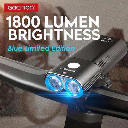GACIRON 400-1800 Lumens Bicycle Front Light USB Rechargeable Cycling Headlight Flashlight MTB Road Bike Waterproof LED Head Lamp - MANDOTOS