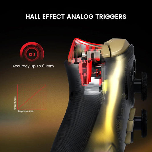 GameSir Kaleid Flux Xbox Controller Wired Gamepad for Xbox Series X, Xbox Series S, Xbox One game console Hall Effect Joystick - MANDOTOS