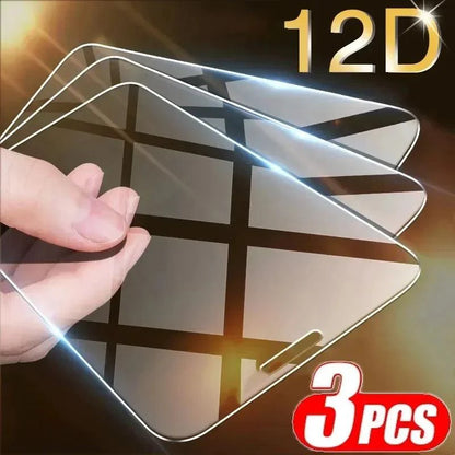 GDG YQ Store iShield tempered glass screen protectors 3-pack for iPhone 14, 13, 12, 11, 15 Pro Max, Mini, XR, X, XS Max, 7, 8 Plus, 16