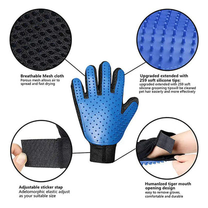 Gentle Pet Grooming Glove - MANDOTOS