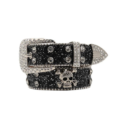 Glitzy Skull Fashion Belt - MANDOTOS