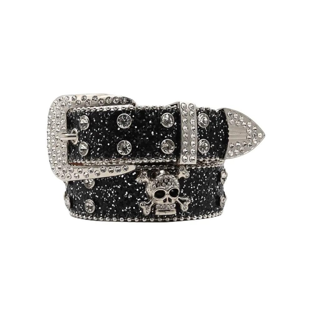 Glitzy Skull Fashion Belt - MANDOTOS