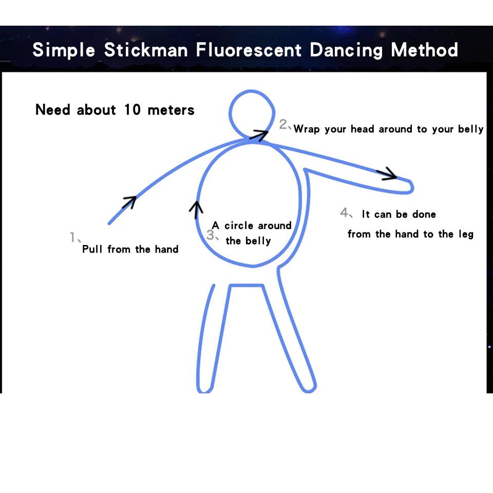 Glowing EL Wire Neon Tube Strings for Decor with Controller - MANDOTOS