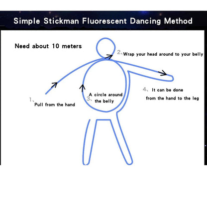 Glowing EL Wire Neon Tube Strings for Decor with Controller - MANDOTOS