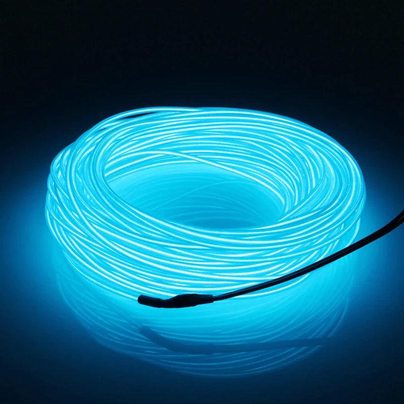 Glowing EL Wire Neon Tube Strings for Decor with Controller - MANDOTOS