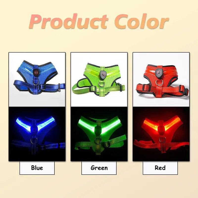 Glowing Pup Safety Harness - MANDOTOS