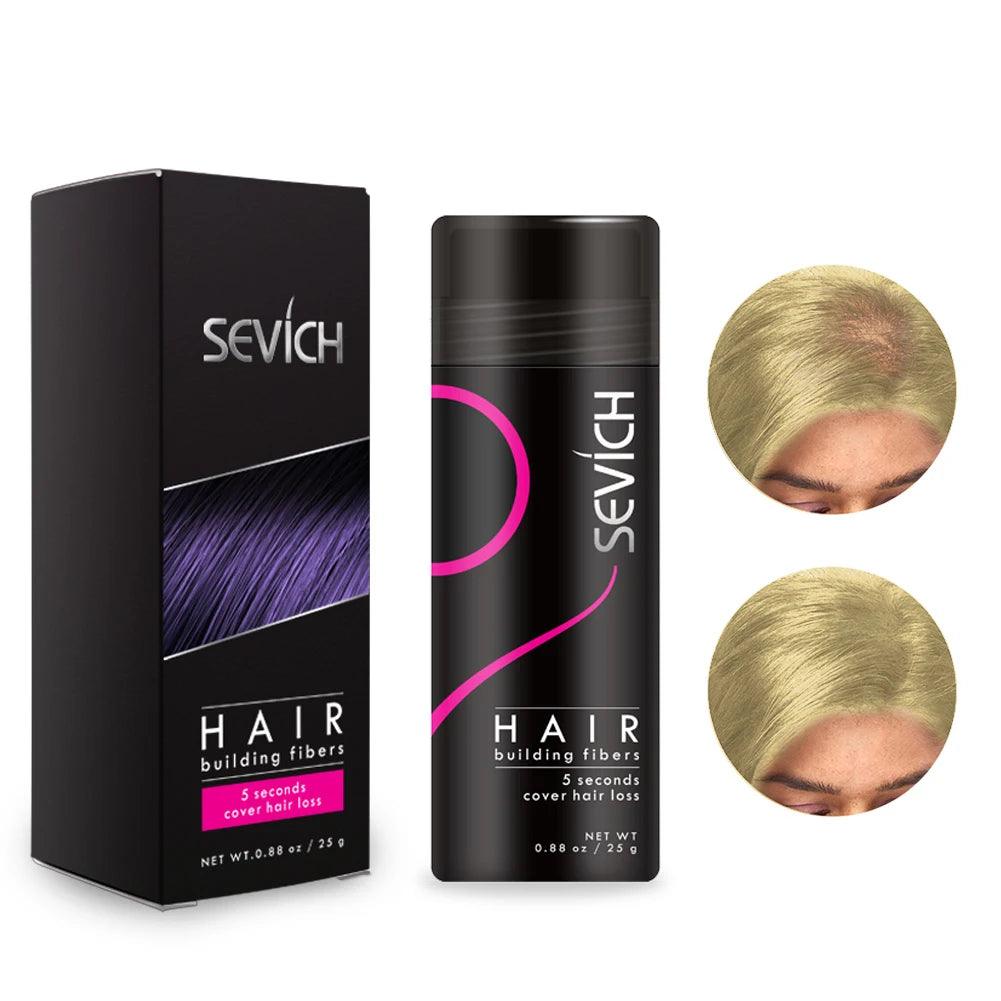 Hair Building Fibers Keratin Thicker Anti Hair Loss Products Concealer Refill Thickening Hair Fiber Powders Growth sevich 25g - MANDOTOS