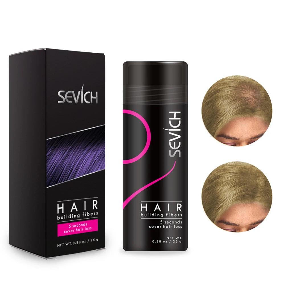 Hair Building Fibers Keratin Thicker Anti Hair Loss Products Concealer Refill Thickening Hair Fiber Powders Growth sevich 25g - MANDOTOS