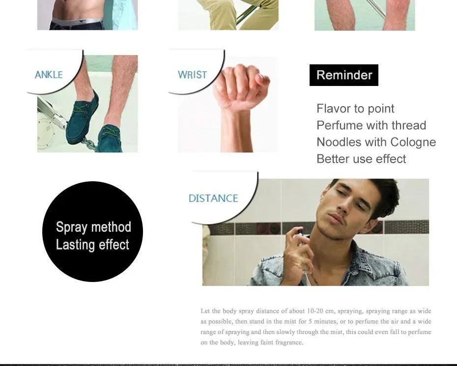 Hot Sale Perfume For Men Self Confidence Cologne Perfume Atomizer Fresh Temptation Gentleman Parfum Male Fragrance Cologne - MANDOTOS