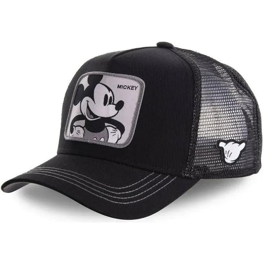 Hot Sale Unisex Anime Cartoon Cap High Quality Embroidered Patch Draw Baseball Cap Male Female Trucker Hat Mesh Hats Sun Hat - MANDOTOS
