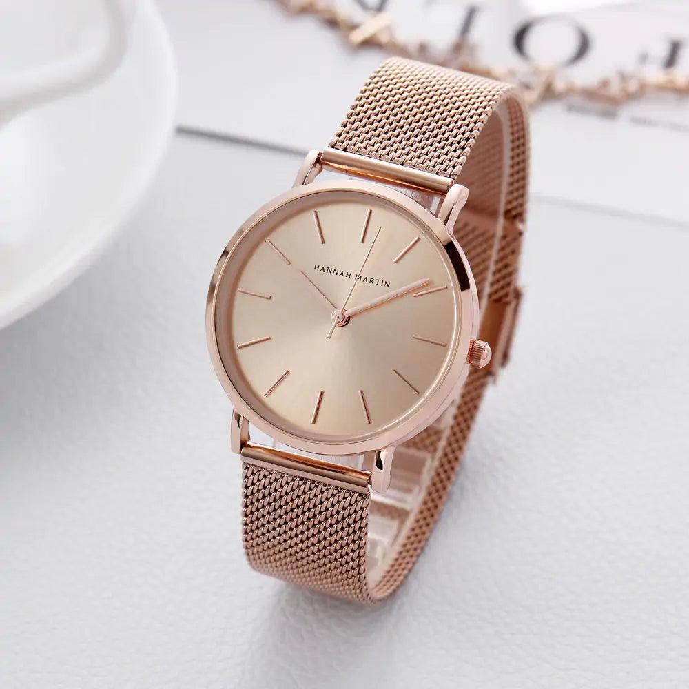 Rose Gold Stainless Steel Ladies' Watch - MANDOTOS